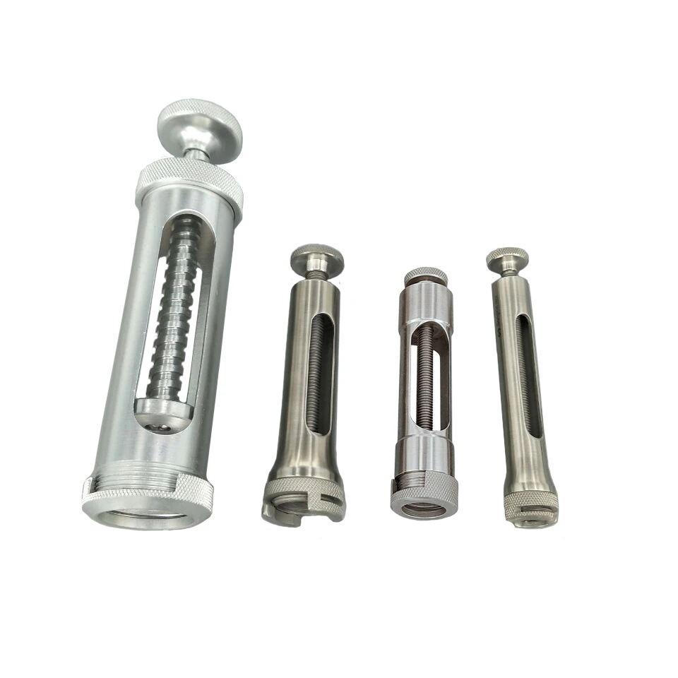 Jeringa de Metal de acero inoxidable de calidad, 1ml/2 ~ 3ml/5ml/20ml