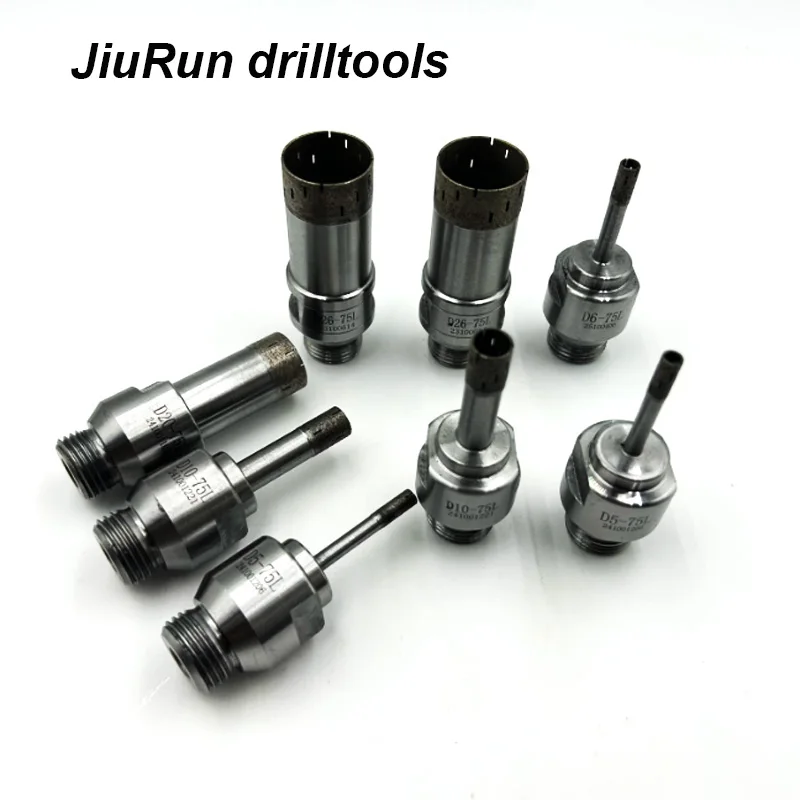 1pcs 4mm-120mm Diamond Powder Sintered Drill Bit 1/2'' Belgium Thread Mount For Glass Drilling Machine