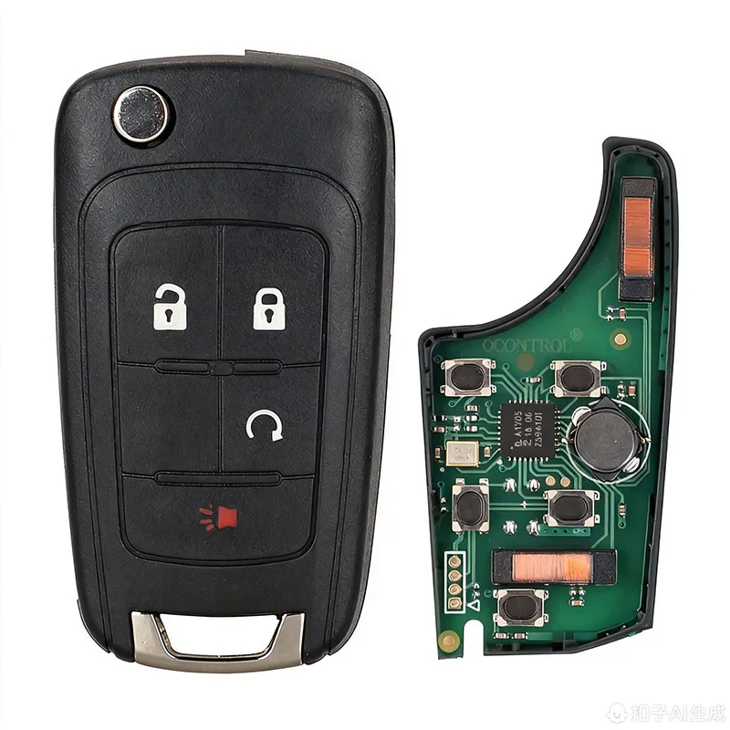 Подходит для Chevrolet Opel Buick, 4-клавишный пульт дистанционного управления, автомобильный ключ ID46, чип 315, частота