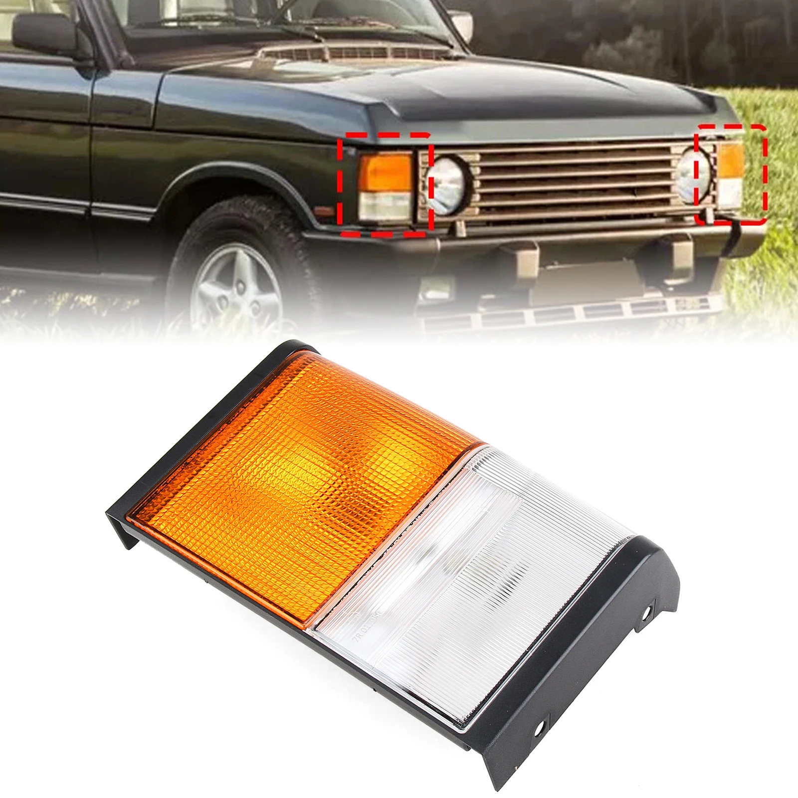 

Front Bumper Side Turn Signal Corner Light Day Daytime Running Lamp PRC8949 PRC8950 For Land Rover Range Rover Classic 1971-1986