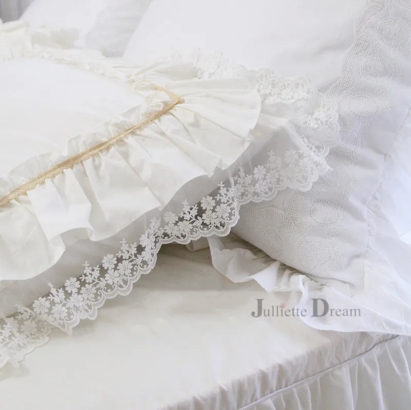 1 piece beige ruffle lace pillow case linen pillow covers decorative princess elegant pillowcase pillowcases youtube home decor