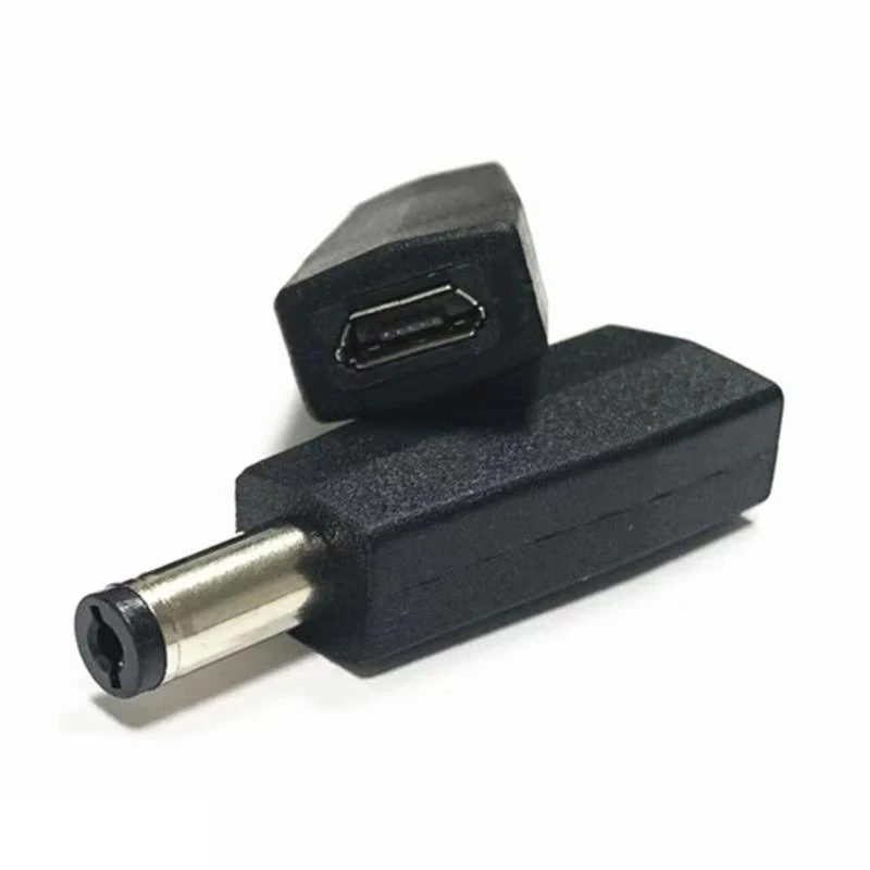 2/4/10pcs Micro Usb Female To Dc Male 5.5 * 2.1mm Terminal Connector Power Supply Adapter Converter B5