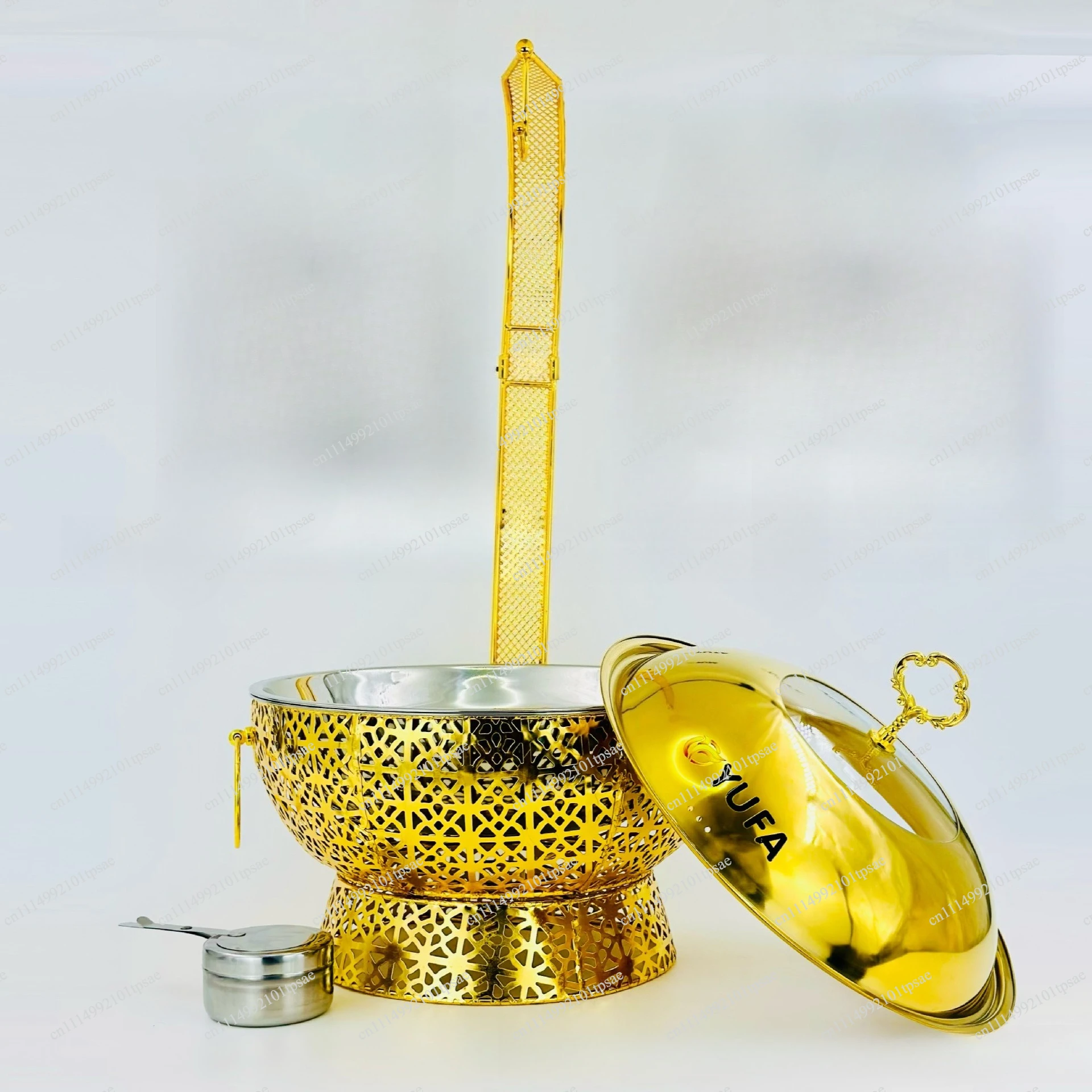 Buffet stove, luxury lace hotel restaurant lifting lid, warming stove