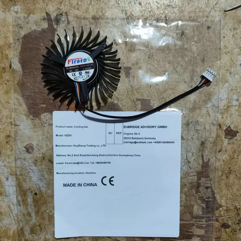 Kipas Pendingin Asli untuk Kartu Grafis Radeon PRO W5500 W6600