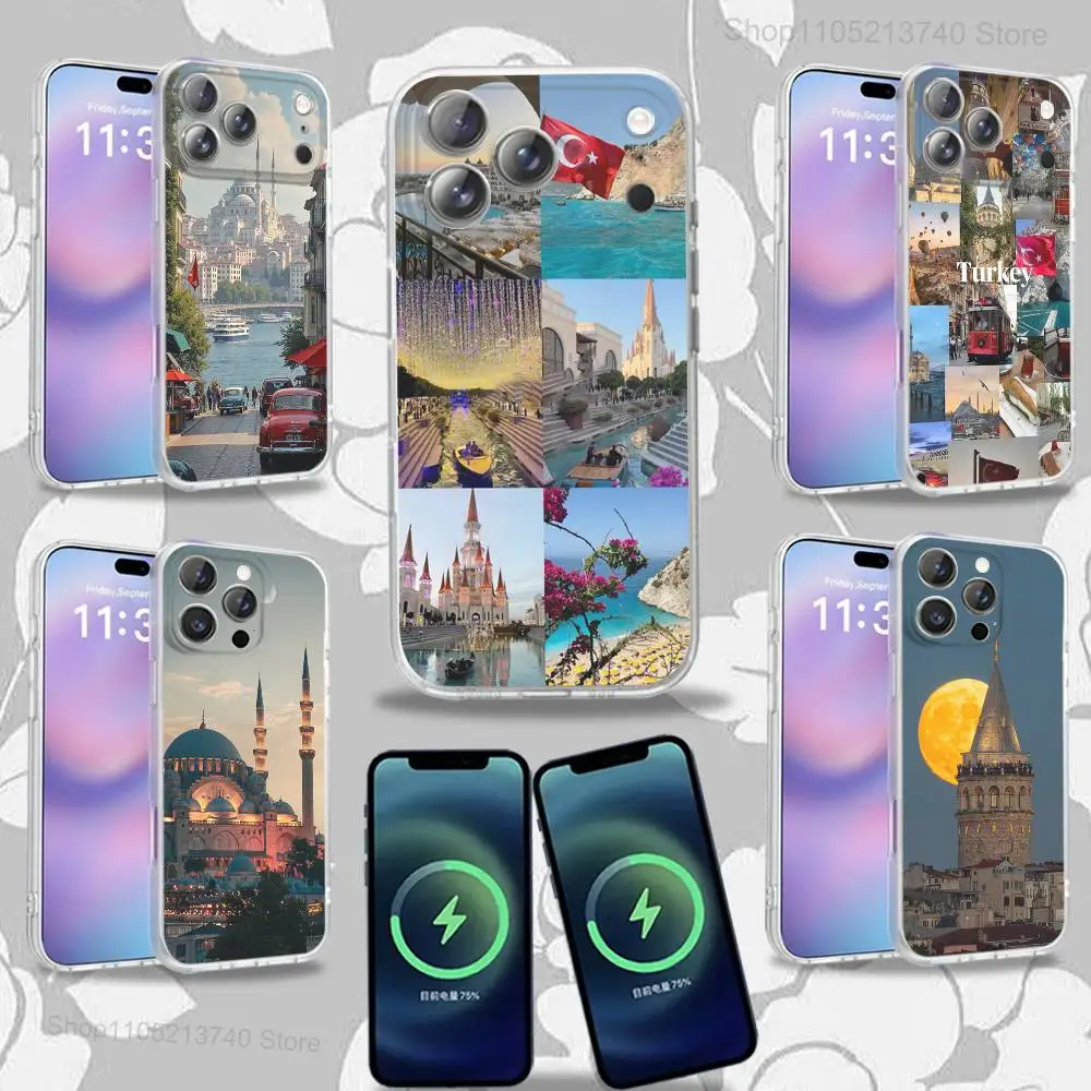 

S-SceneryS Istanbul T-Turkey Phone Case For iPhone 16,14,11,17,13,15,12,Air,Plus,Pro,Max,E,Mini Frosted for MagSafe Magnetic