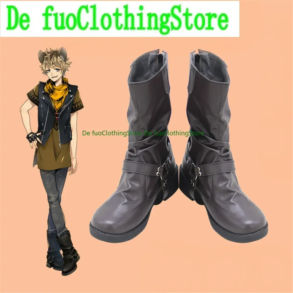 أحذية Twisted-Wonderland Ruggie التأثيرية أحذية لعبة أنيمي الهالوين Defu متجر أحذية الملابس