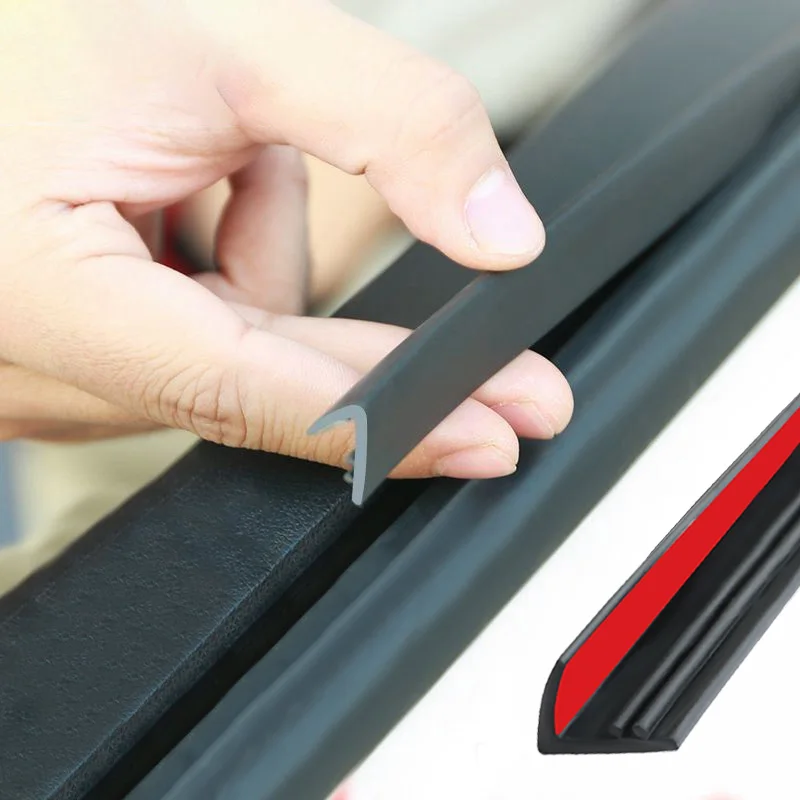 Universal Car Window Seal Strip Rubber Car Side Window Gap Filler Noise Insulation Waterproof Windproof 7-Shape Sealing Strips