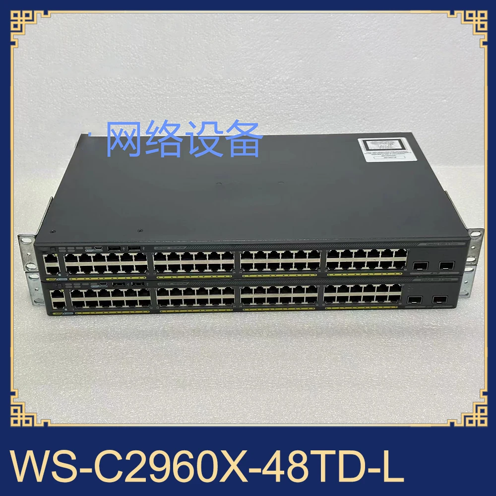 1pcs For Cisco 48 Gigabit 2 Gigabit Network Management Switch WS-C2960X-48TD-L