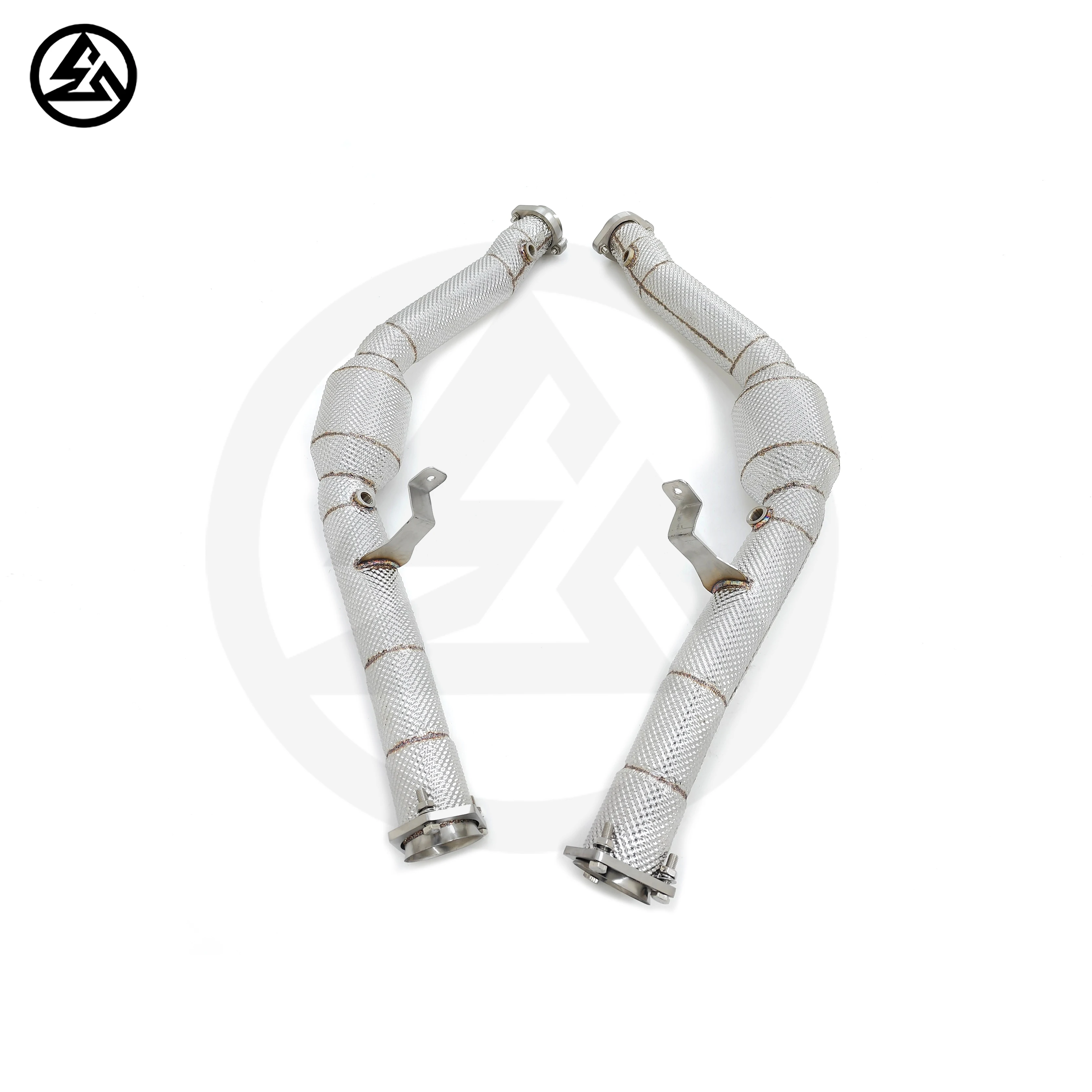 CSZ Catted Downpipe for Mercedes Benz G500 G550 G63 AMG W463 5.5TT High Flow Exhaust System