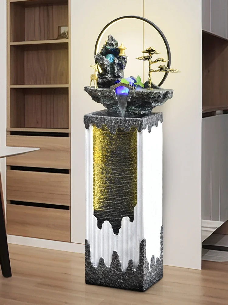 Rockery Fountain Hallway Flowing Water Ornaments Living Room Office Large Floor Ornaments Home