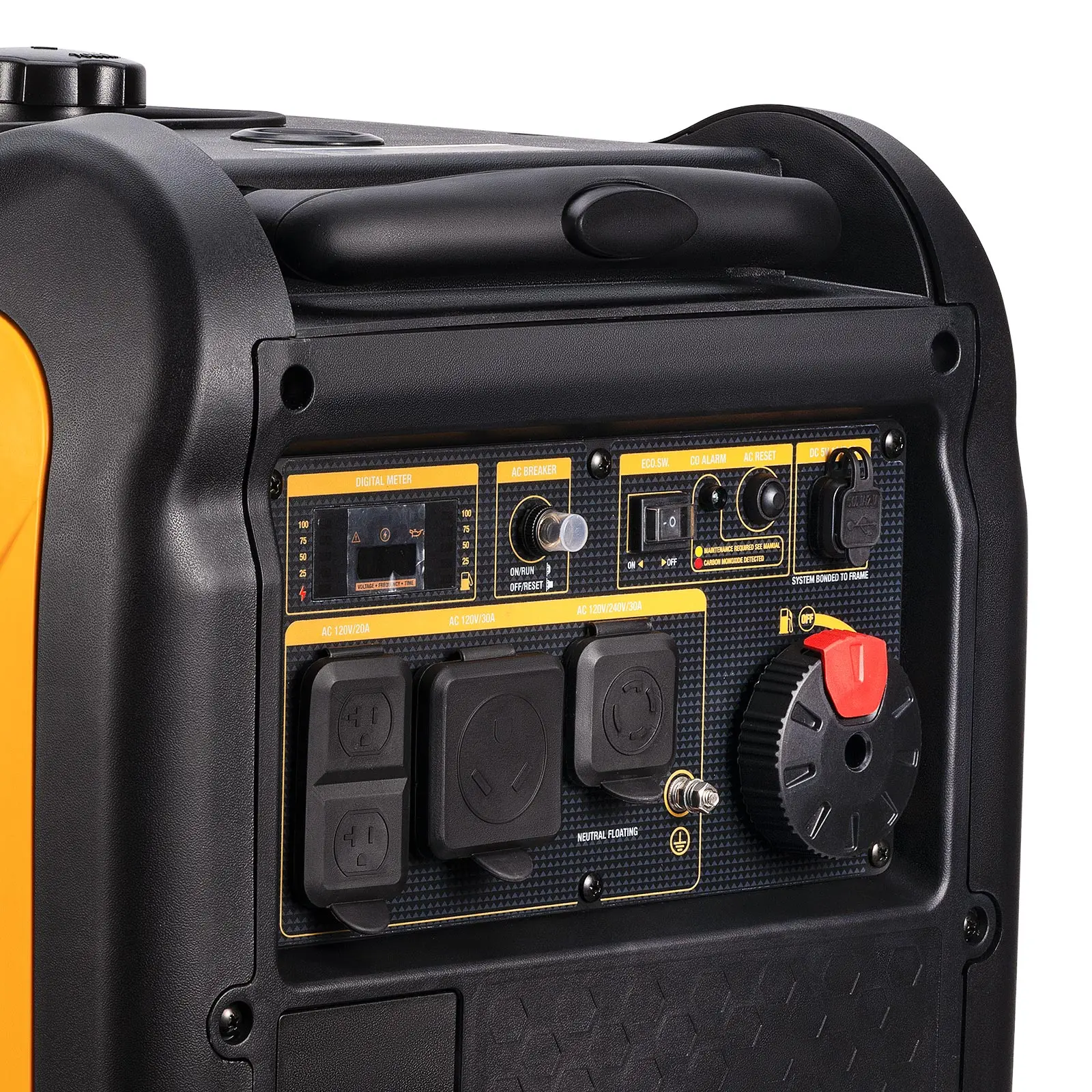 Portable Gasoline Generator 5000w Rated 5500W Max 4-Stroke Power Equipment  Small Inverter Generator