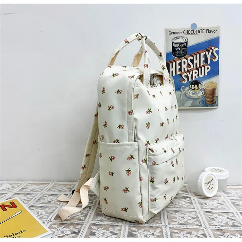 Personalized Literature and Art Small Fragmented Flower Girl Student School Bag Japanese Academy Style Versatile Backpack