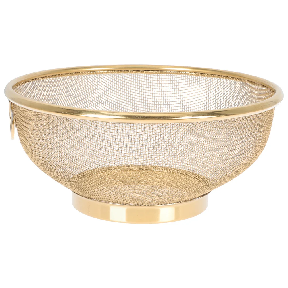 

Fine Mesh Stainless Steel Colander Large Size Metal Strainer Basket Rice Washer Bowl Kitchen Drainer Sifter Filter