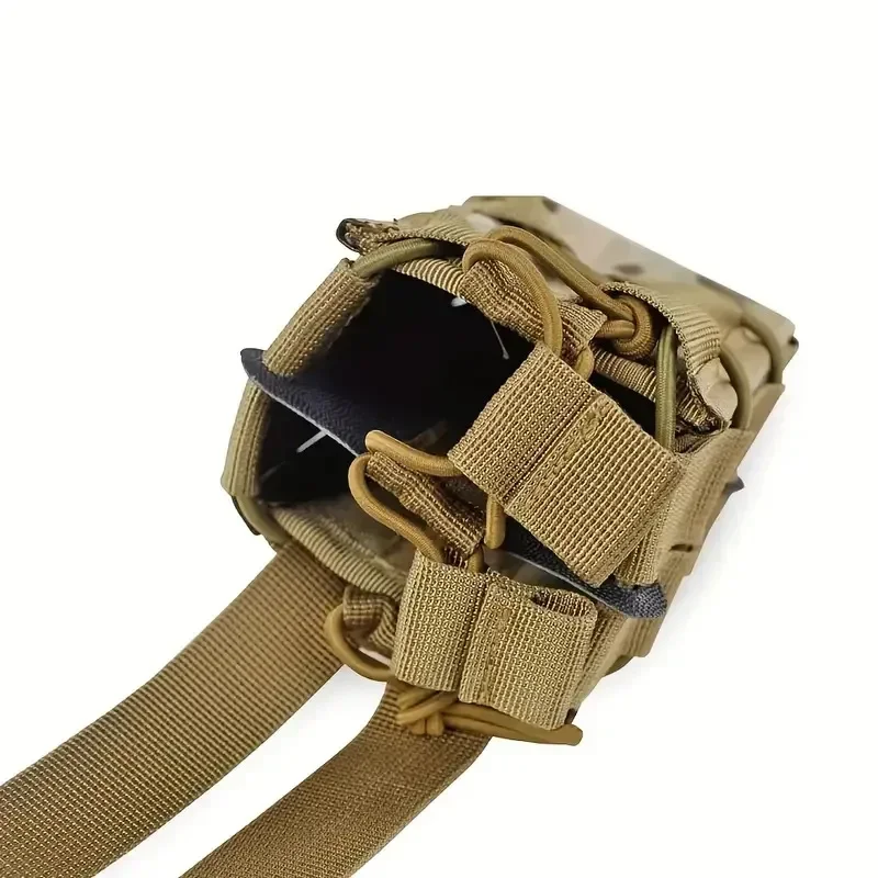 Molle 5.56 7.62 Custodia singola doppia per caricatore M4 M16 AR15 G36 Pistola giocattolo Fucile Mag Fondina Gilet esterno Tasche EDC Marsupio