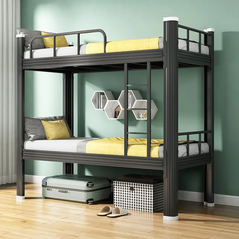 

Upper And Lower Bunk Iron Staff Dormitory Iron Student High And Low Bed University Apartment Bed Double Steel Frame Bed