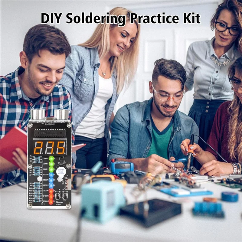 

A21Q-Ультразвуковой дальномер, сигнализация, набор «сделай сам», ультразвуковой дальномер HC-SR04, комплект для сварки со светодиодной подсветкой, сварка STEM