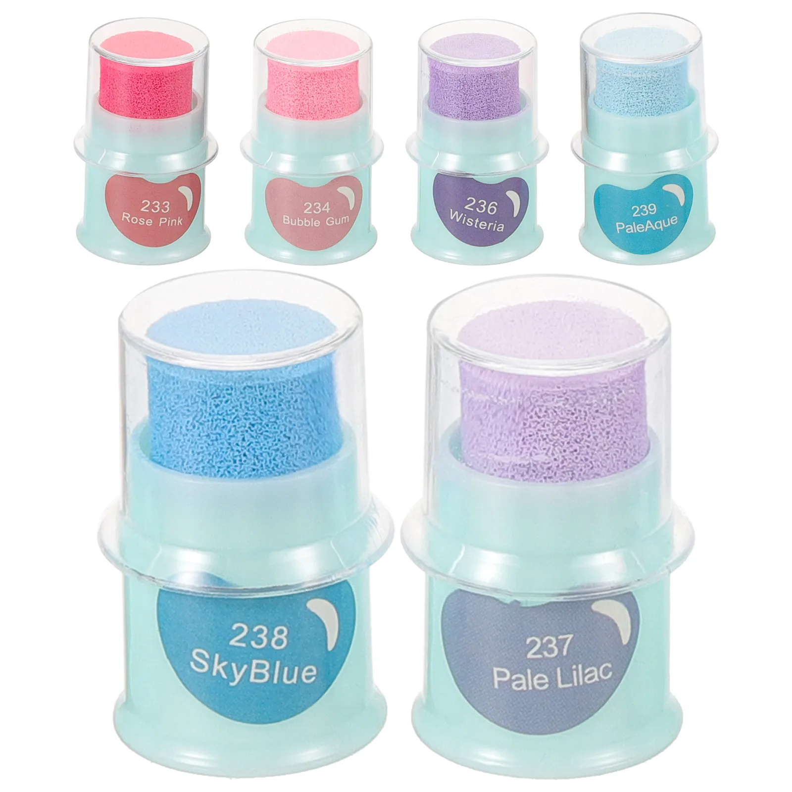 แผ่นหมึกสีสดใส 6 ชิ้น ล้างออกได้ สำหรับระบายสีด้วยนิ้วมือ งานฝีมือ DIY แสตมป์ สำหรับงานศิลปะสร้างสรรค์ แผ่นหมึกสำหรับระบายสี