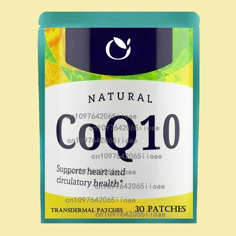 30 cerotti Patch transdermici CoQ10, supportano il cuore, il cervello, il sistema immunitario, l'energia