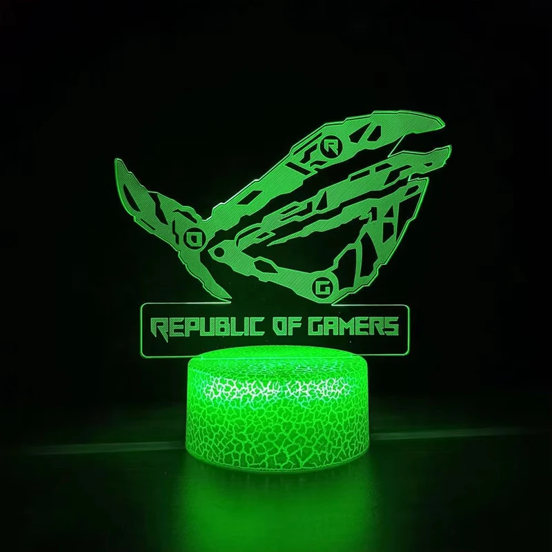 ARGB ROG Figure Belief Ornaments DIY Republic of Gamers Colorful RGB WhiteLighting AURA SYNC for Gamer Cabinet Decoration