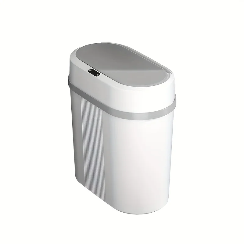 1Pc Touchless Smart Trash Can: Compact, Waterproof, Battery-Powered for Home & Office Hygiene