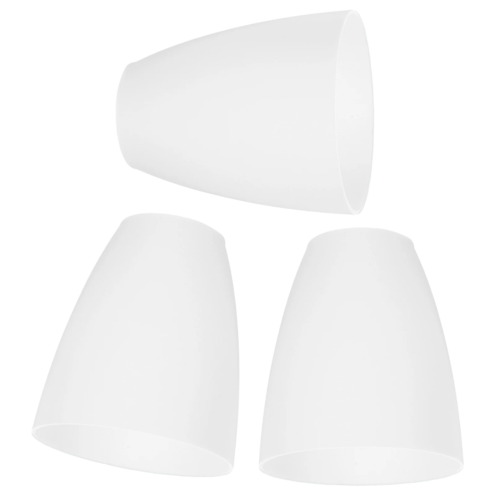 

3pcs Plastic Flat White Square 30mm E14 Minimalist Light Lampshades For Desk Lamps Cover Shades for Bedroom Study Hotel
