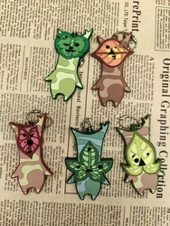 5PCS/LOT Game Zelda Korok Key Chain Toy Cartoon Anime Green Leaves Doll for Kids Birthday Gifts