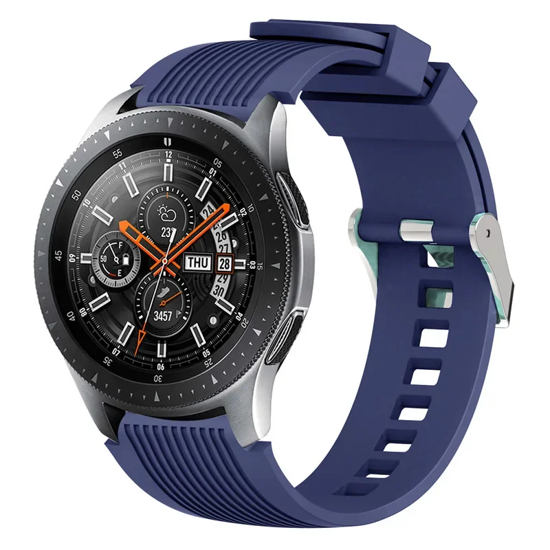 Correa de silicona suave de 20mm y 22mm para Samsung Galaxy Watch 7 6 5 4 40mm44mm Huawei Watch 4/3/GT5 pulsera Amazfit GTR/GTS