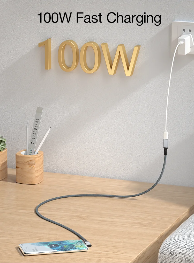 Ellbogen USB 4 Typ C Stecker zu Buchse Verlängerung kabel rechtwinklig USB4 Kabel pd5a/100w 8k @ 60hz 40 Gbit/s Datenkabel für MacBook Pro – Detail 3