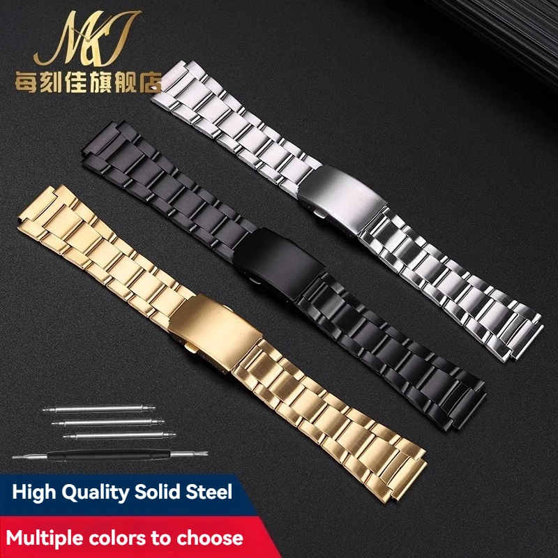 For Casio 3299 Watch AE-1200 AE1200 AE-1200WH AE1300 W-216 W-218 A158 A158W/A168 Stainless Steel Watch Strap Men Wristband 18mm