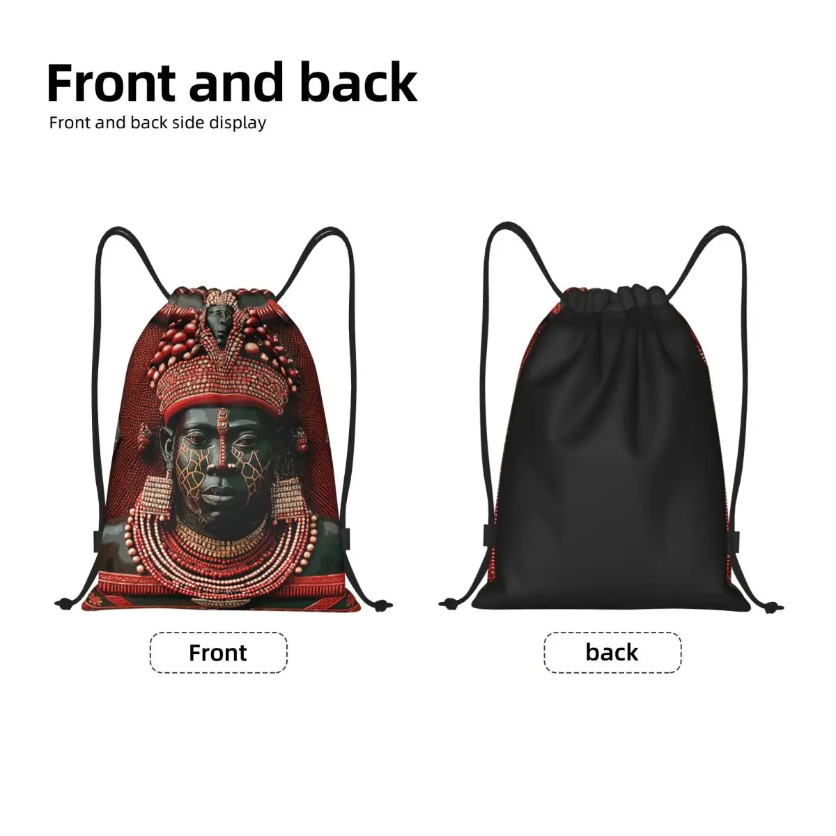 حقائب ظهر Eshu Of The Crossroads Eleggua حقائب ظهر عصرية محمولة برباط حقيبة رياضية حقائب كتب للطلاب والرجال والنساء