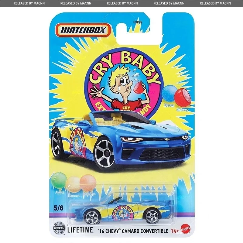 Novo 2025 Mattel Matchbox Candy 2025 Mix 2 Arte de cartão de veículo Projetado para uma vida em carros fundidos em metal em escala 1:64 HVV75