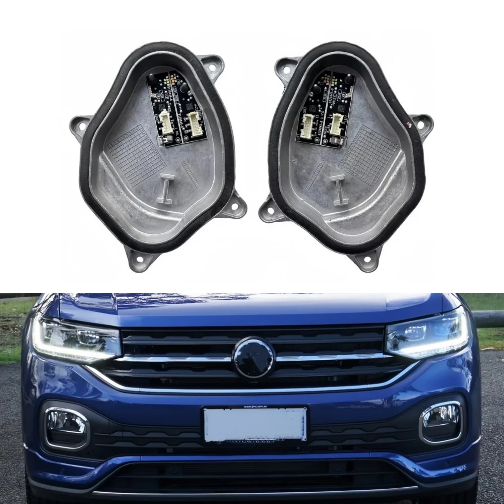 

Модуль указателя поворота DRL 2GM998478 2GM998478A для VW T-CROSS Tcross 2019 + светодиодные фары, модули сигналов дневных ходовых огней