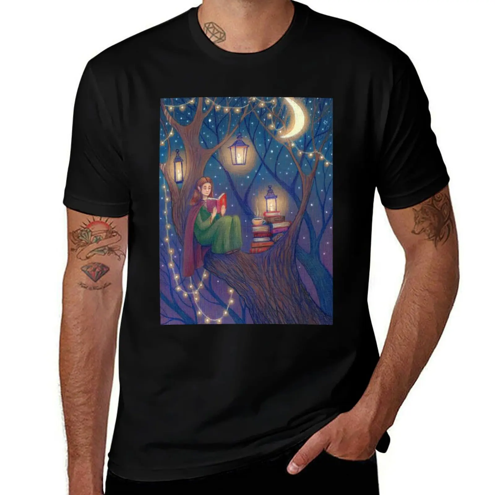 Wild reader T-Shirt Non-Shrink Basic Cotton T-Shirt