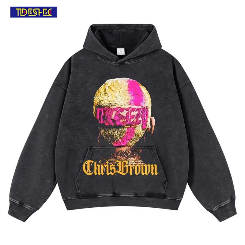 

Men Vintage Hoodie Hip-hop Rap Portrait Graphic Hoodie Sweatshirt Europe America Streetwear Cotton Pullover Harajuku Hooded