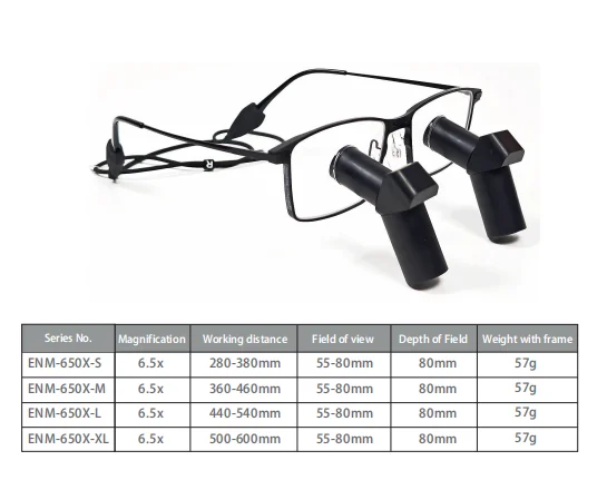 

Prescription TTL 6.5X Ergo Professional Equipment Surgical Medical Dental Loupes