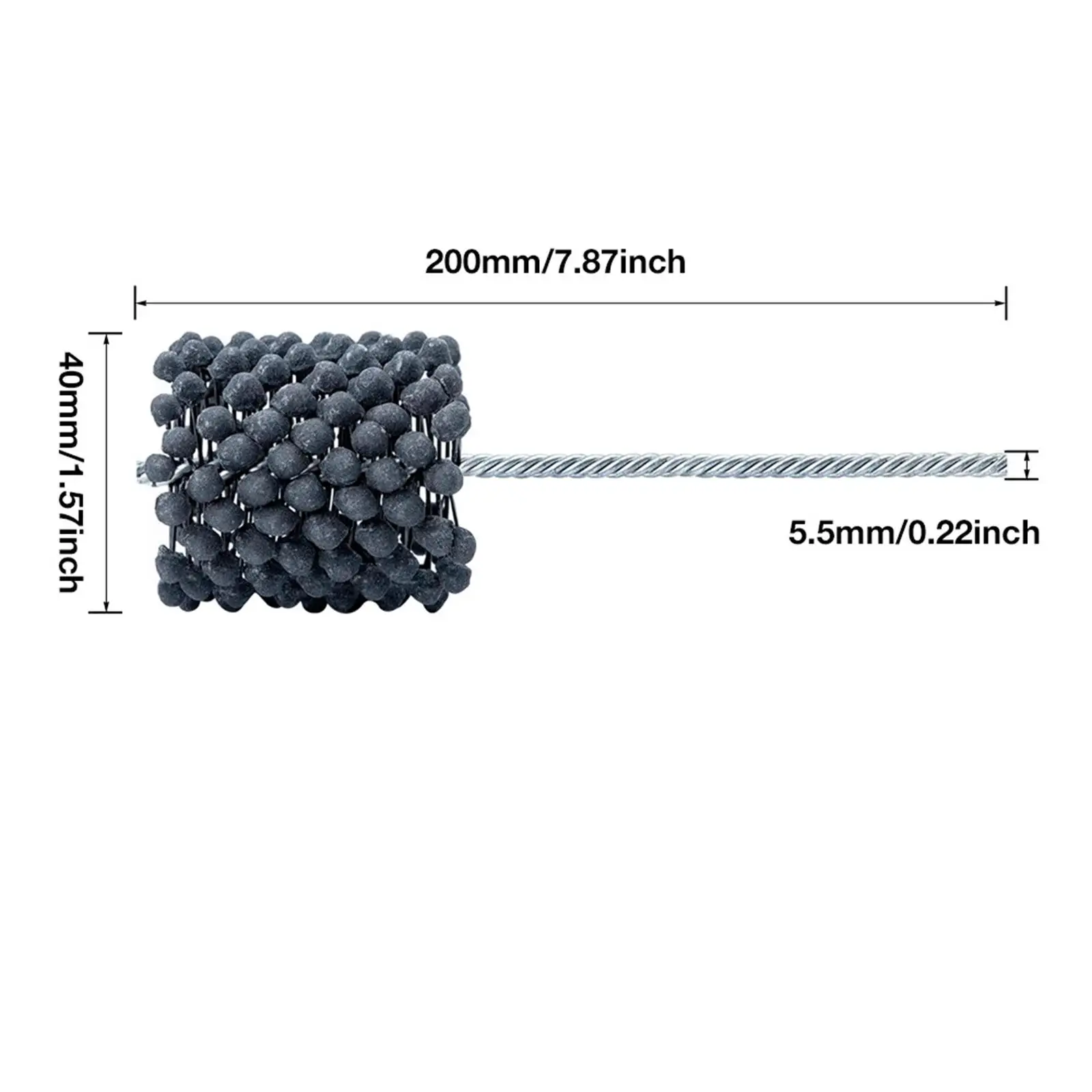Cylinder Hone Brush for Cast Iron Multipurpose Multifunctional Deburring Tool for Valve Body Flexible Inner Hole Grinding Brush