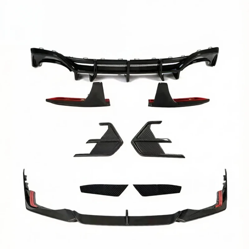 

Premium Car Accessories RS7 C8 2020-2024 High Quality Dry Carbon Fiber Front Lip Rear Diffuser Body Kit Durable