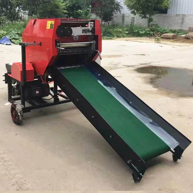 Automatic Silage Baler Machine Baler Wrapper Machine Cattle Sheep Breeding Grass Straw Baler