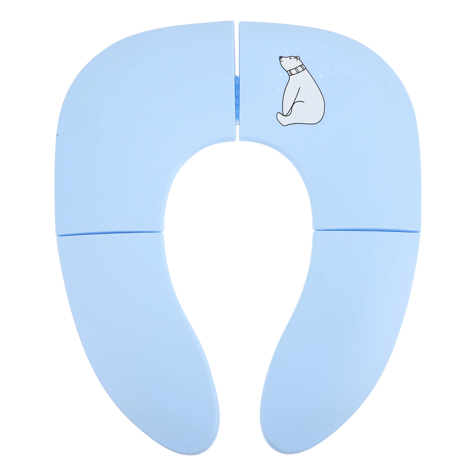 

Folding Toilet Seat Cover Lightweight Portable Kids Adult Sky Blue Bathroom Supply Plastic Pad Travel Convenience Training Seat