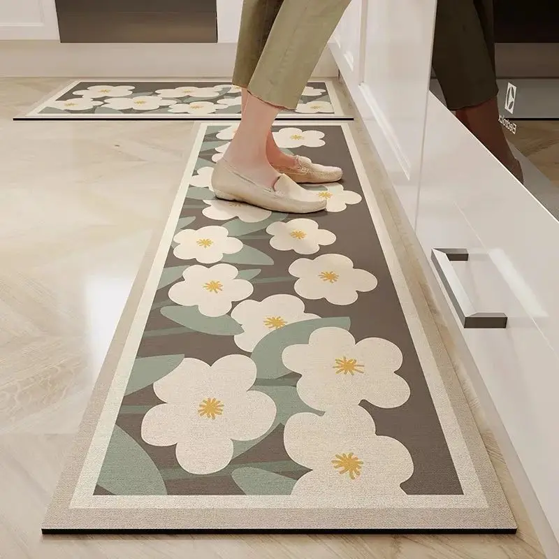 VIKAMA Diatomite Floor Mat Non-slip Super Absorbent Quick Dry for Restaurant Home Decor