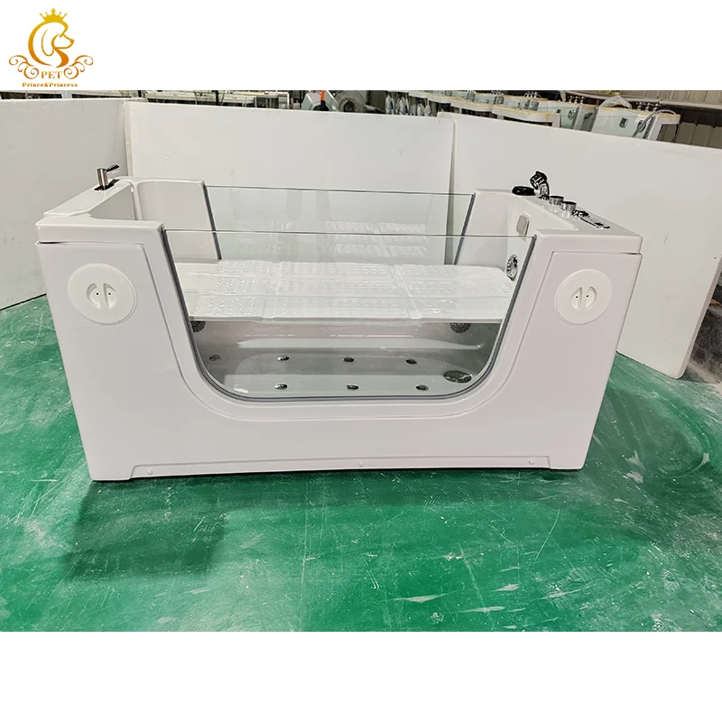 EUR PET New Arrival Foldable Acrylic Pet Bathtub + Water Component Eco-Friendly Pet Cleaning Bath Tub for Dogs, Cats & All Pets