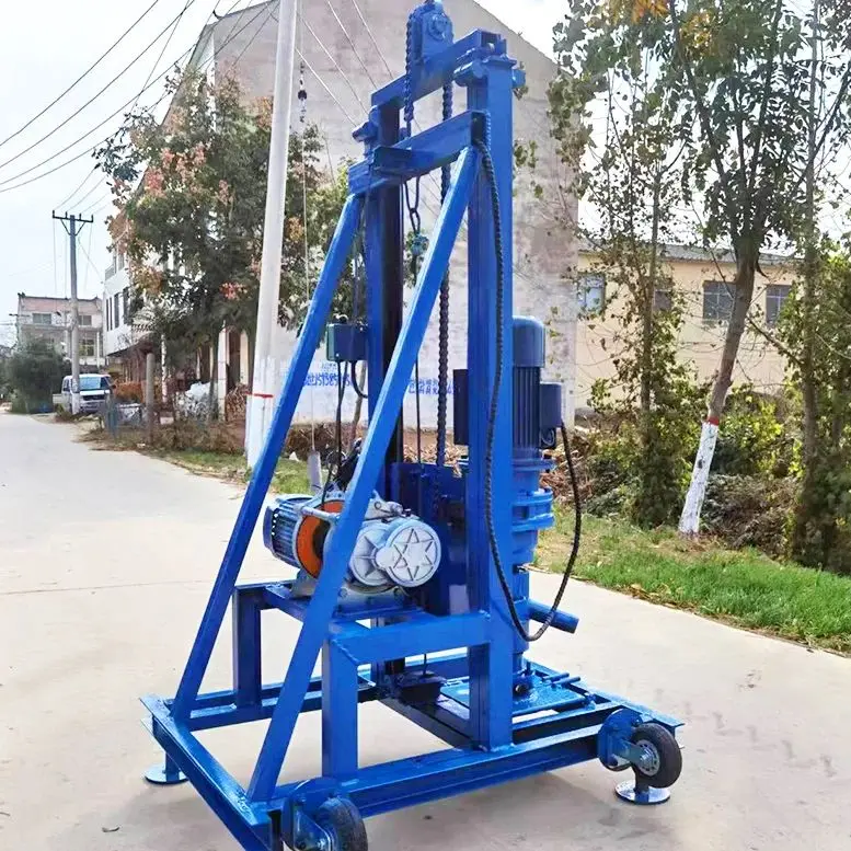 

Индивидуальная легкая электрическая буровая установка для водяных скважин, портативная гидравлическая мини-ручная буровая машина для скважин глубиной до 100 м для домашнего использования