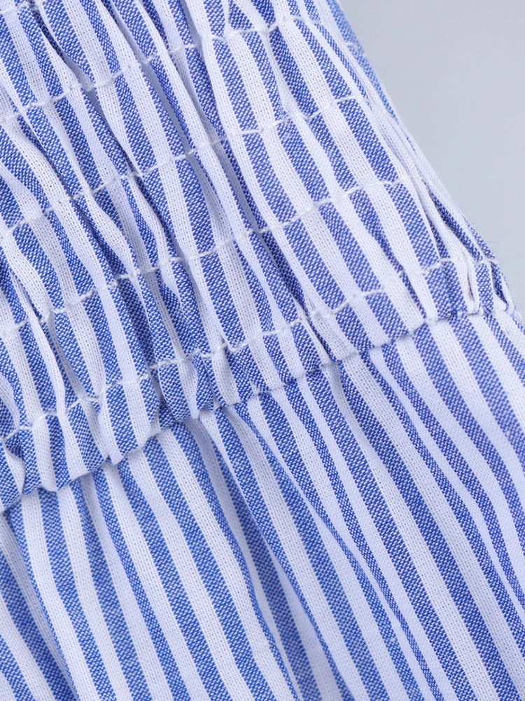 ผลิตภัณฑ์ใหม่ฤดูร้อนสไตล์ยุโรปและอเมริกาแฟชั่นสตรีเย็บปักถักร้อยลายปิดไหล่คอตรงชุดมิดิ