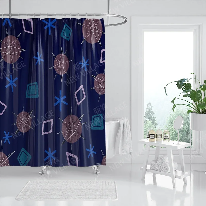 Waterproof fabric shower curtains Bathroom curtain accessories Bath curtain for shower 180x200 240*200 boho decoration abstract