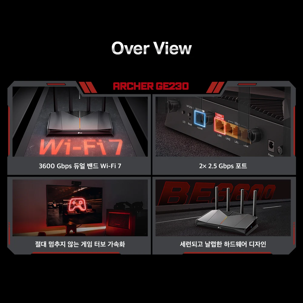 آرتشر Ge230 واي فاي 7 Be3600 منفاخ هواء سلكي/لاسلكي للألعاب واي فاي