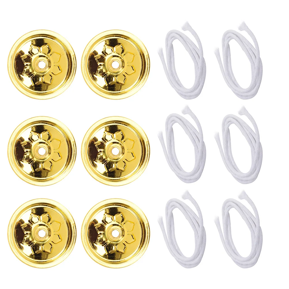 

Oil Float Wick Soy Candles Wire Holder Round Replacement Kerosene Light Wicks Brass Lamp Butter Alloy Fiber Lanterns Alcohol