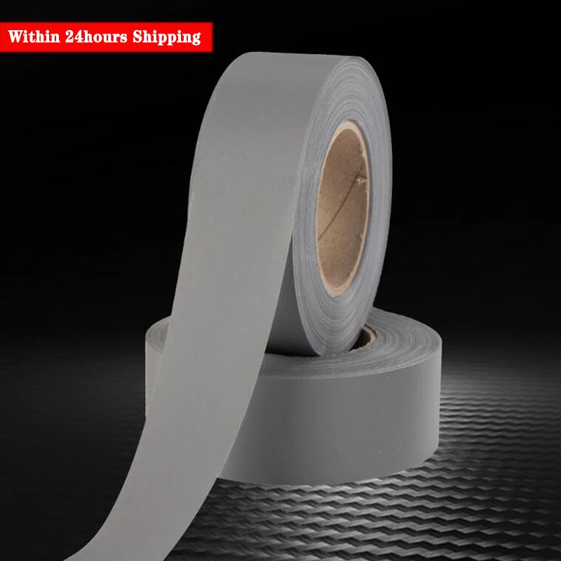 Reflective Polyester Fabric Tape Sewing on Clothes Reflective Strip DIY Warning Safety Tape