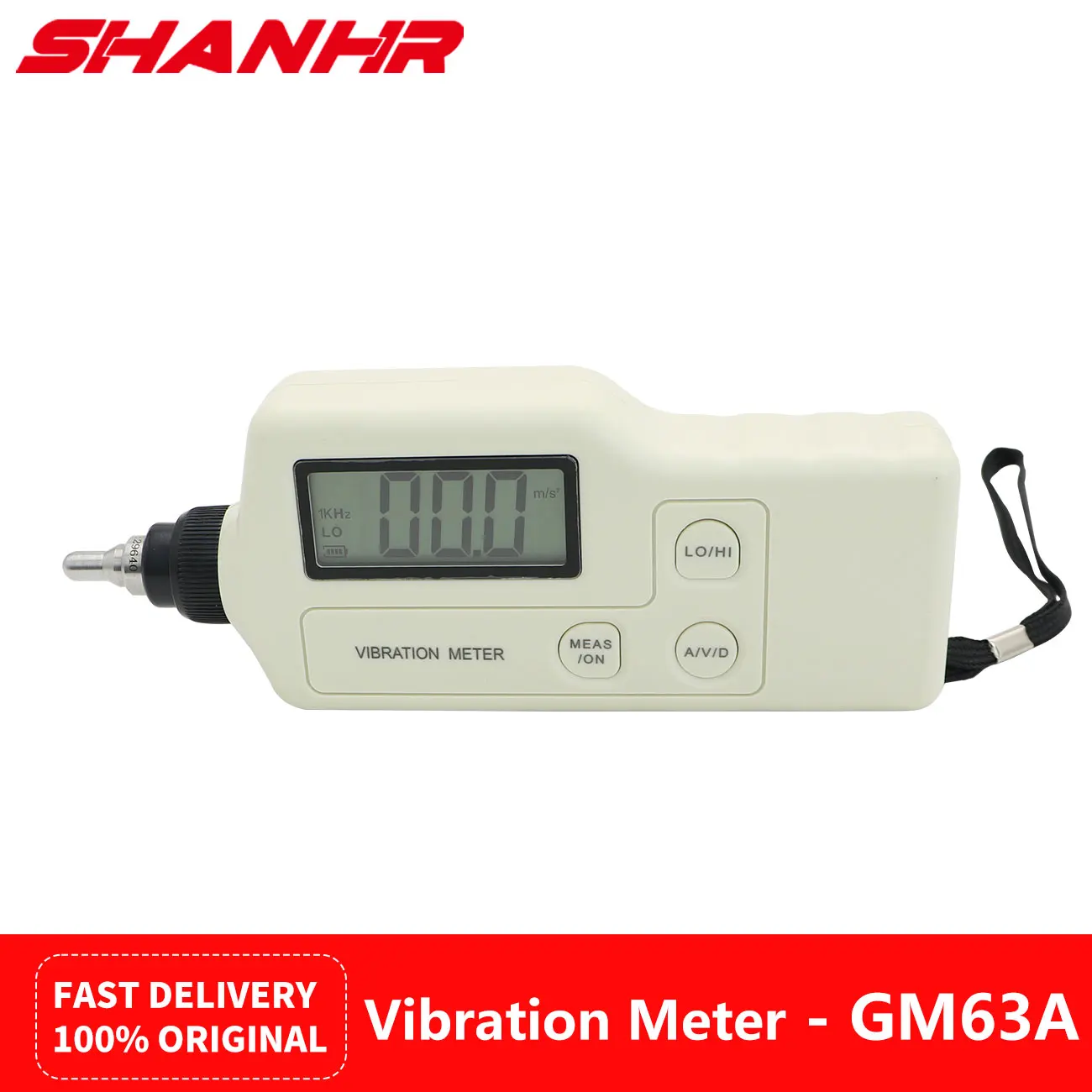 

SHANHR Handheld Portable LED Digital Vibration SensorTester Vibrometer Analyzer Acceleration With Box High Precision Vibration