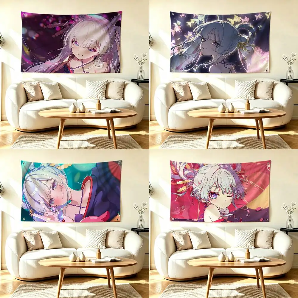 K-Kaguya C-Cosmic Princess Kaguya Flag Suitable For Party Club Outdoor Interior Wall Decoration