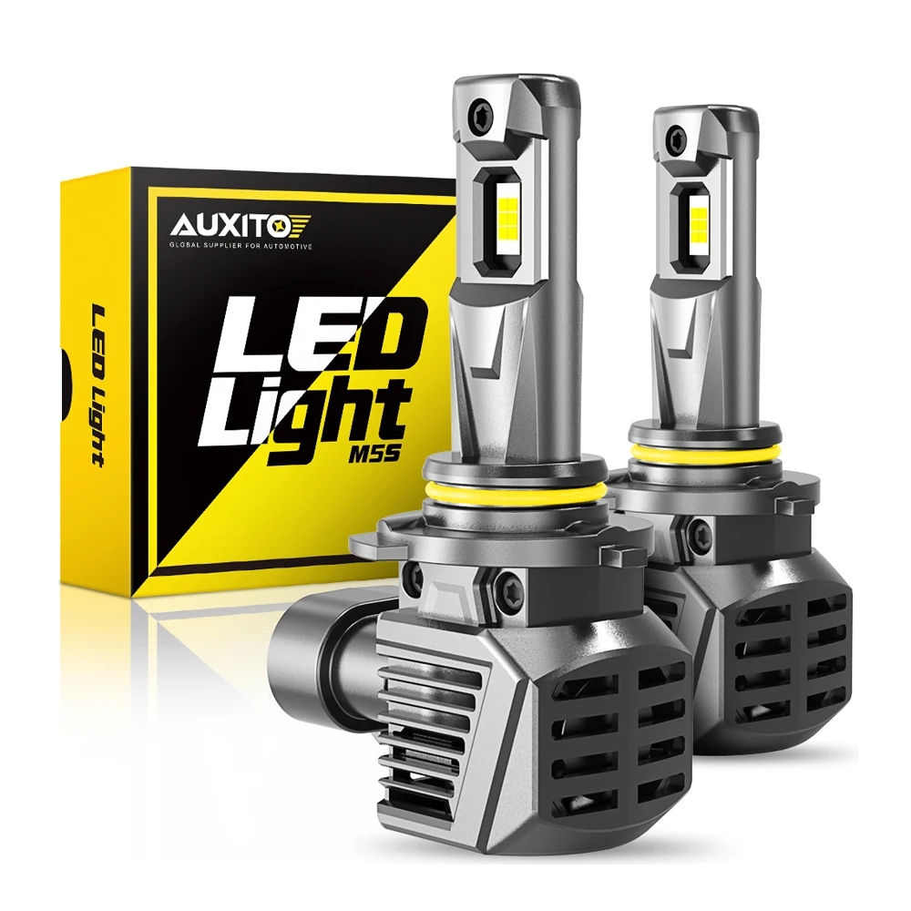 

AUXITO 2Pcs Turbo 9005 HB3 LED Headlights Canbus 120W High Power Automobile Lamp Error Free 12V 6500K White 22000LM Super Bright